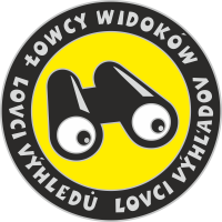 Okrągłe logo Łowców Widoków